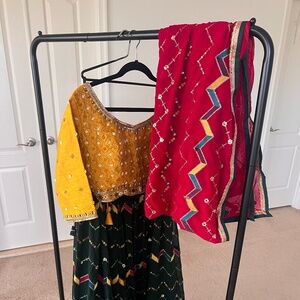 Colorful Indian Choli Lehenga